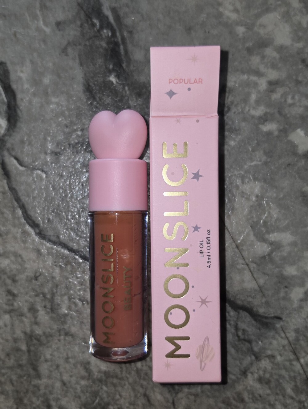 Moonslice Beauty Lip Oil In Popular (Sheer Dusty Pink) BNIB